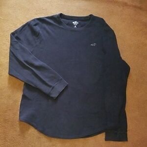 Hollister Men's Black Long Sleeve Shirt